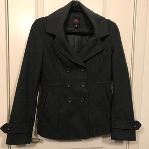 2B Gray Pea Coat - XS